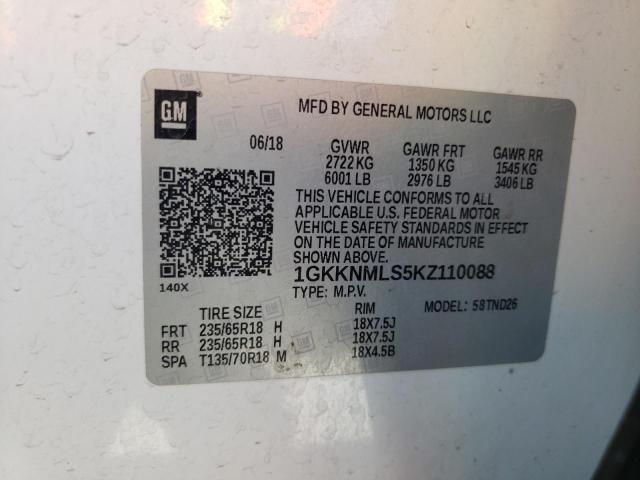 1GKKNMLS5KZ110088 GMC Acadia Slt-1