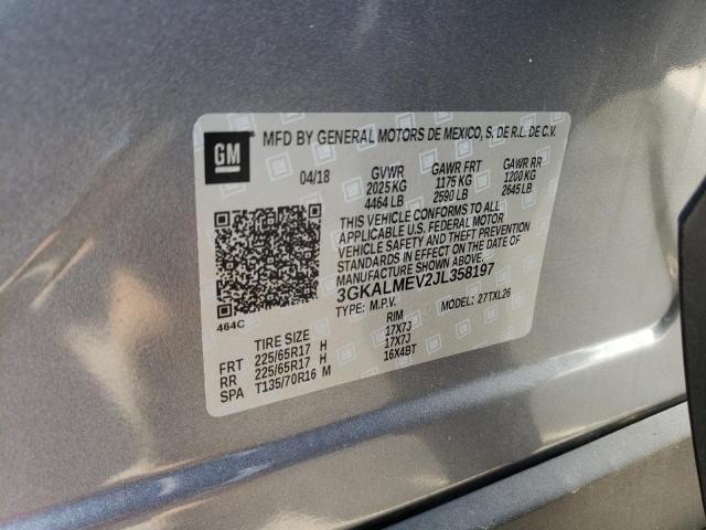 3GKALMEV2JL358197 GMC Terrain Sle