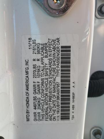 19UUB1F38KA007957 Acura TLX