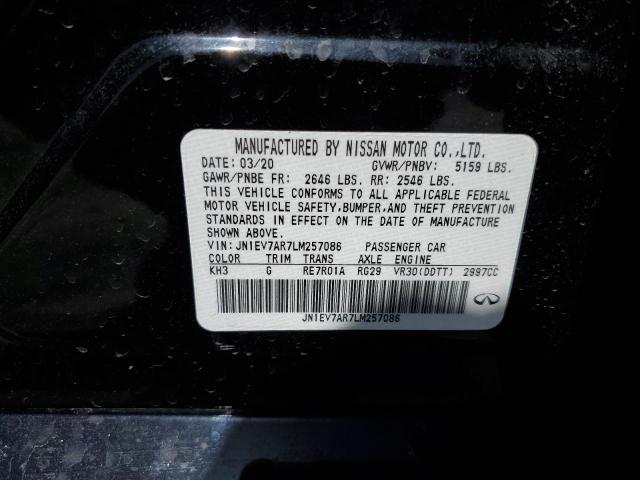 JN1EV7AR7LM257086 Infiniti Q50 PURE
