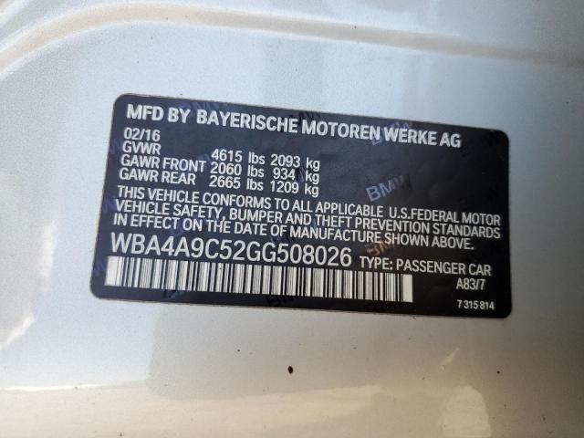 WBA4A9C52GG508026 BMW 428 I Gran Coupe Sulev