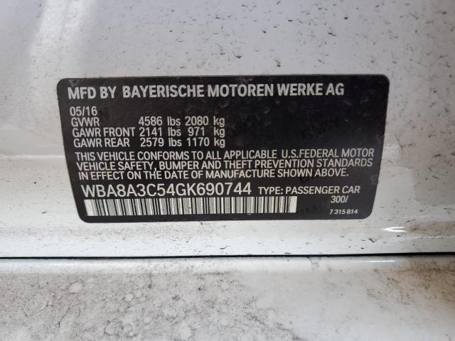WBA8A3C54GK690744 BMW 320 XI