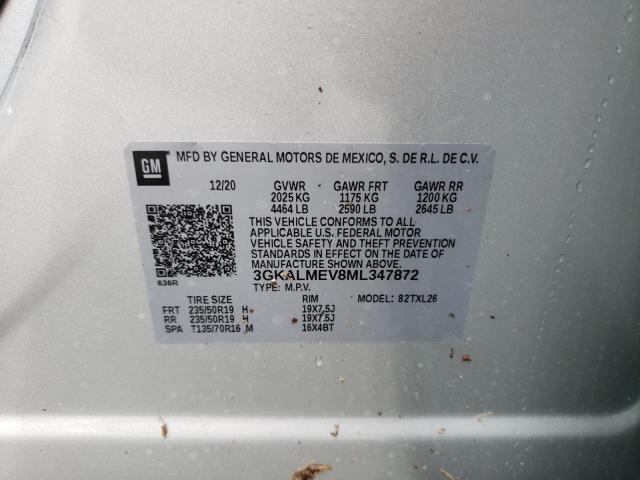 3GKALMEV8ML347872 GMC Terrain Sle