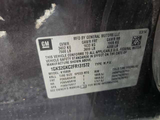 1GKS2GKC2FR131572 GMC Yukon Xl K1500 Sle