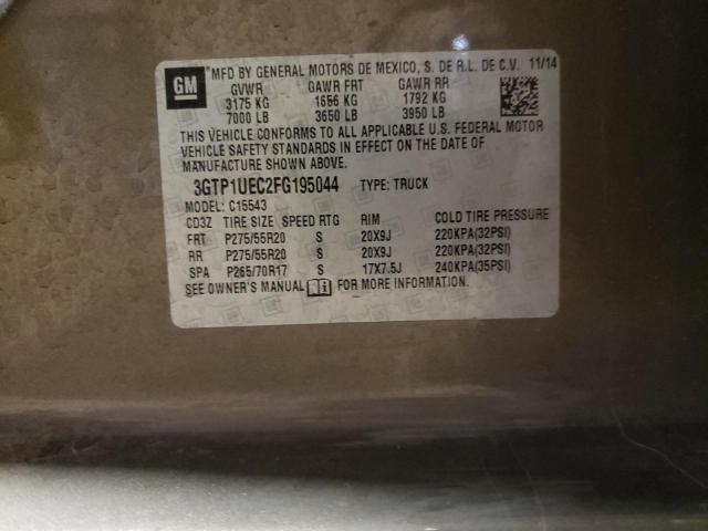 3GTP1UEC2FG195044 GMC Sierra C1500 Sle