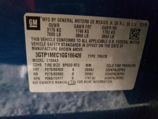 3GTP1MEC1GG166426 GMC Sierra C1500 Sle