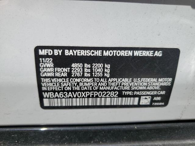 WBA63AV0XPFP02282 BMW 430i Gran Coupe
