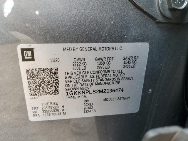 1GKKNPLS2MZ136474 GMC Acadia Denali