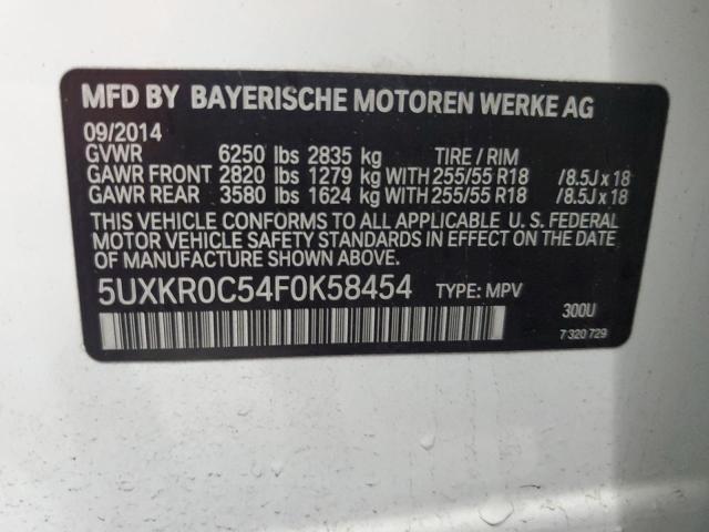 5UXKR0C54F0K58454 BMW X5 Xdrive35i