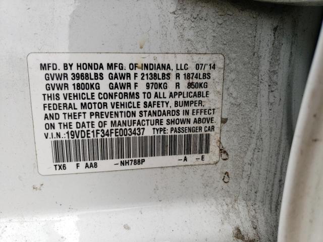 19VDE1F34FE003437 Acura ILX 20