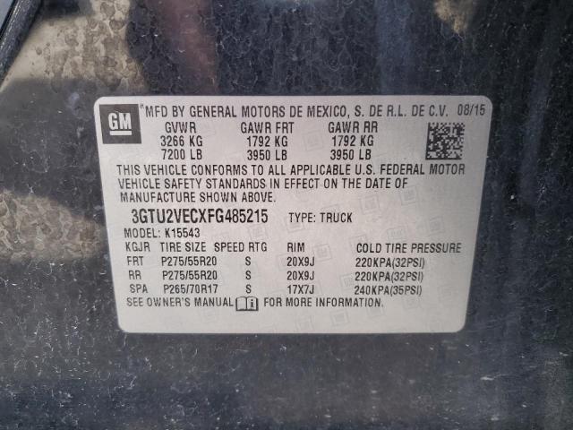 3GTU2VECXFG485215 GMC Sierra K1500 Slt
