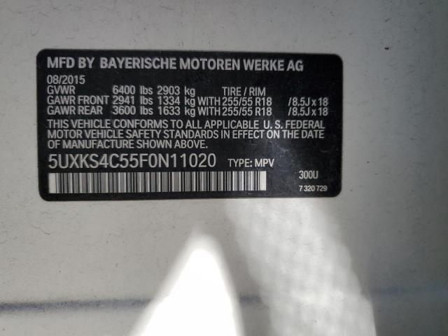 5UXKS4C55F0N11020 BMW X5 Xdrive35d