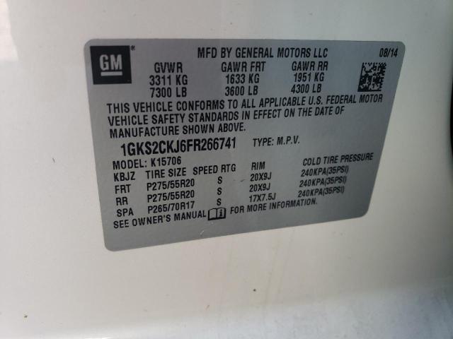 1GKS2CKJ6FR266741 GMC YUKON DENALI