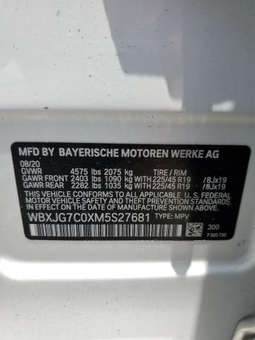 WBXJG7C0XM5S27681 BMW X1 Sdrive28i
