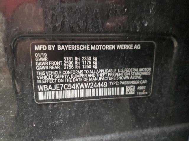 WBAJE7C54KWW24449 BMW 540 XI