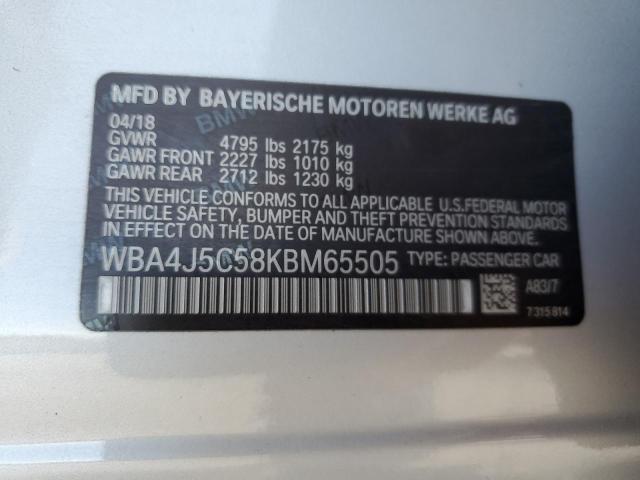 WBA4J5C58KBM65505 BMW 440i Gran Coupe
