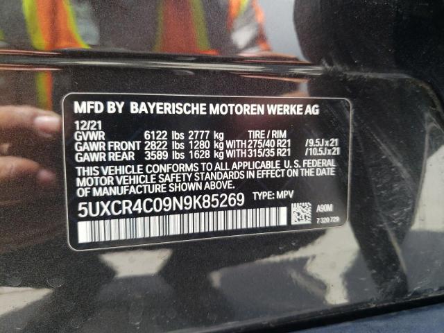 5UXCR4C09N9K85269 BMW X5 Sdrive 40i