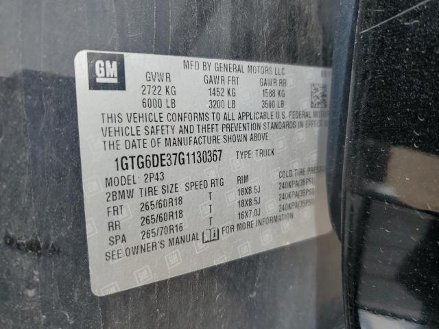 1GTG6DE37G1130367 GMC CANYON SLT