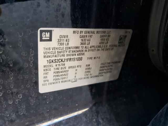 1GKS2CKJ1FR151030 GMC YUKON DENALI