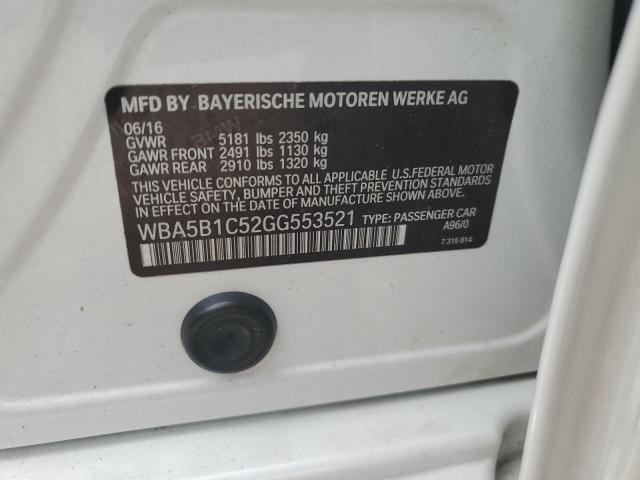 WBA5B1C52GG553521 BMW 535 I