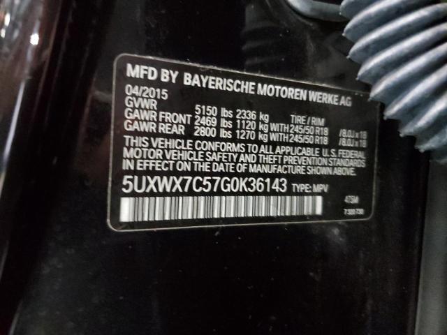 5UXWX7C57G0K36143 BMW X3 Xdrive35i