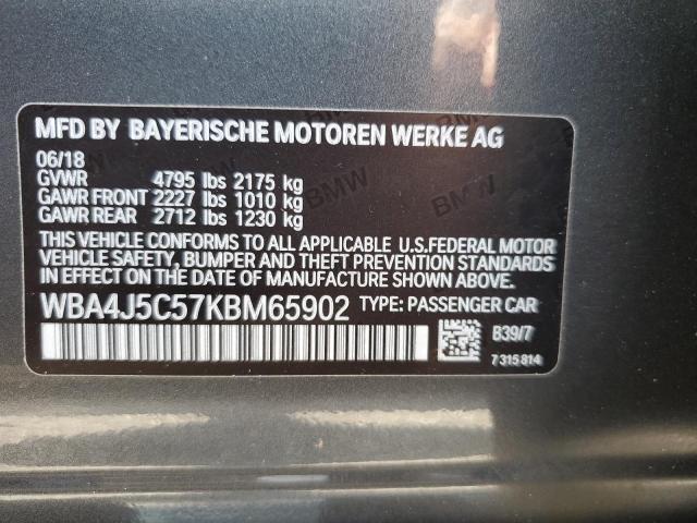 WBA4J5C57KBM65902 BMW 440i Gran Coupe