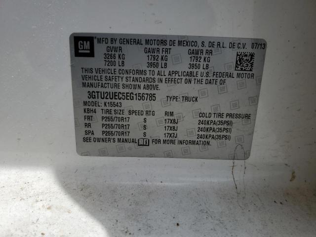 3GTU2UEC5EG156785 GMC Sierra K1500 Sle