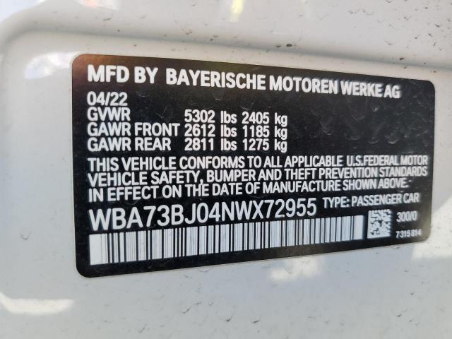 WBA73BJ04NWX72955 BMW 540 XI