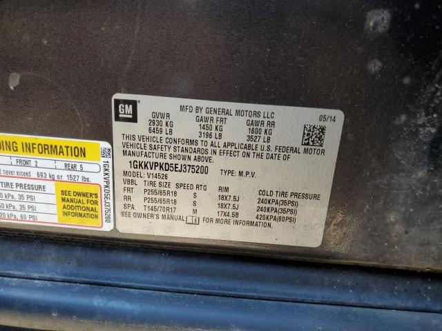 1GKKVPKD5EJ375200 GMC ACADIA SLE