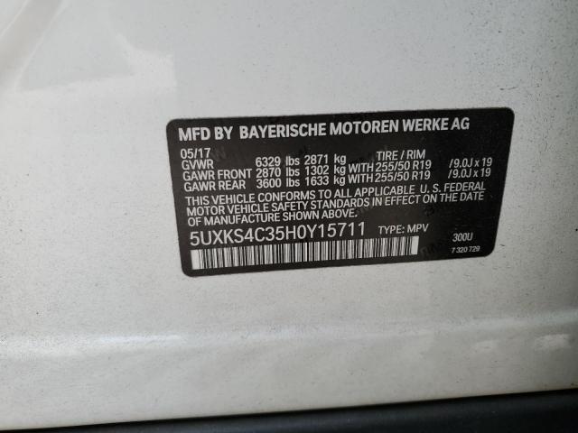 5UXKS4C35H0Y15711 BMW X5 Xdrive35d
