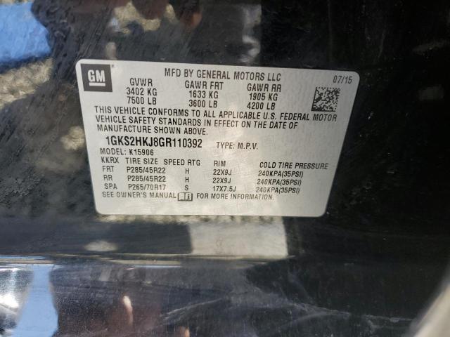 1GKS2HKJ8GR110392 GMC YUKON XL DENALI
