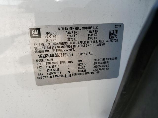 1GKKNMLS6JZ101737 GMC Acadia Slt-1