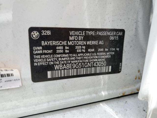 WBA8E9G51GNT43050 BMW 328 I Sulev