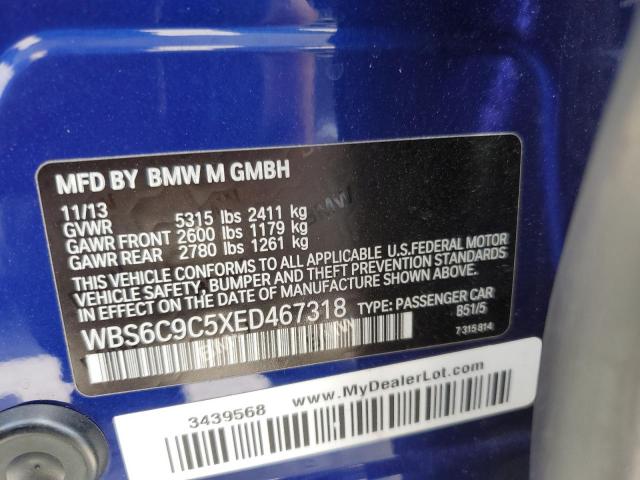 WBS6C9C5XED467318 BMW M6 Gran Coupe