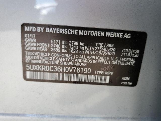 5UXKR0C36H0V76190 BMW X5 Xdrive35i