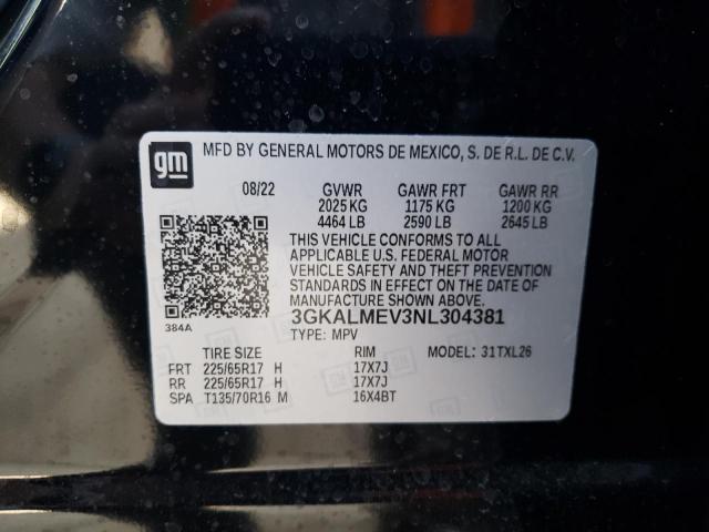 3GKALMEV3NL304381 GMC Terrain Sle
