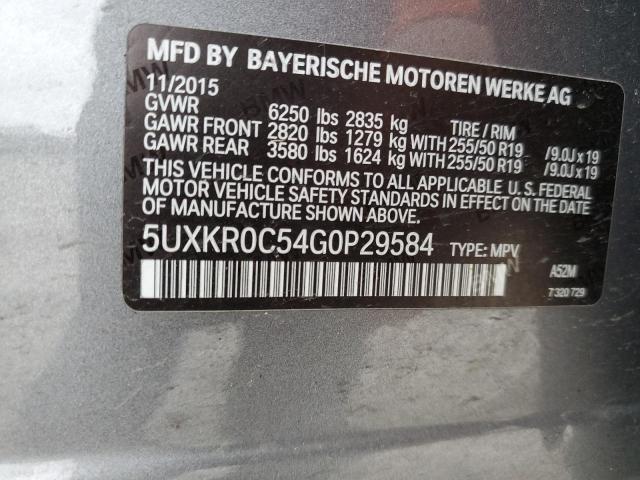 5UXKR0C54G0P29584 BMW X5 Xdrive35i