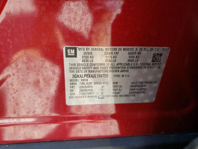 3GKALPEX4JL194759 GMC Terrain Slt