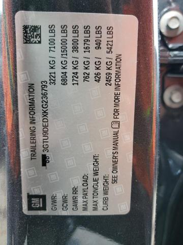 3GTU9DEDXKG236793 GMC Sierra K1500 Slt