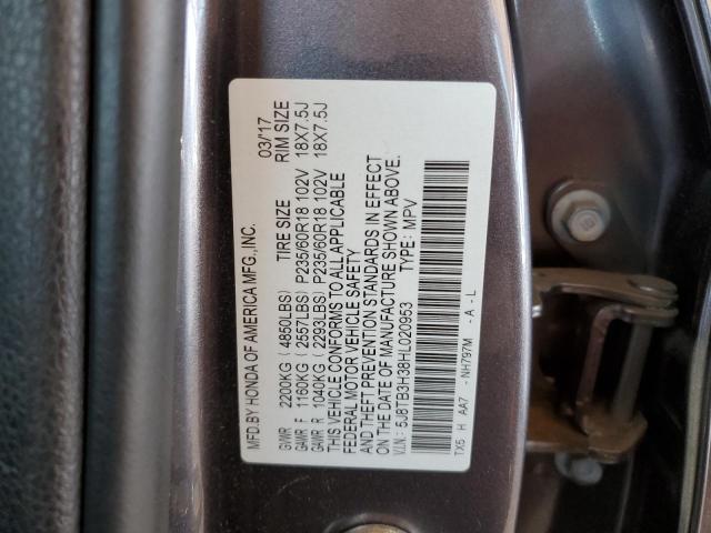 5J8TB3H38HL020953 Acura RDX