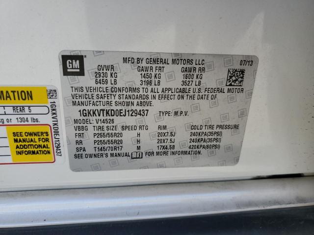 1GKKVTKD0EJ129437 GMC Acadia Denali