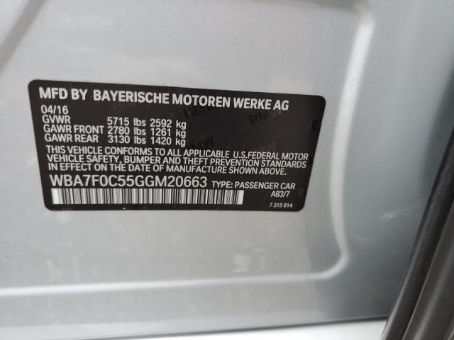 WBA7F0C55GGM20663 BMW 750 I
