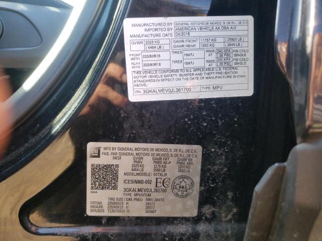 3GKALMEV0JL361700 GMC Terrain Sle