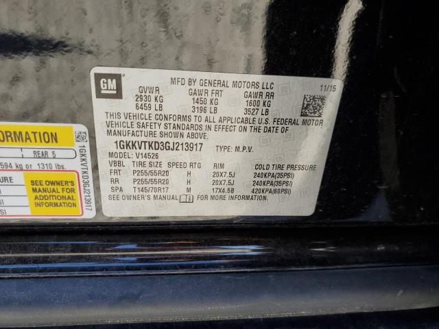 1GKKVTKD3GJ213917 GMC Acadia Denali