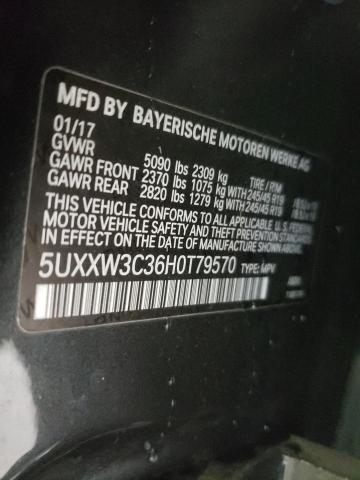 5UXXW3C36H0T79570 BMW X4 Xdrive28i