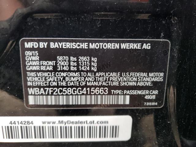 WBA7F2C58GG415663 BMW 750 Xi