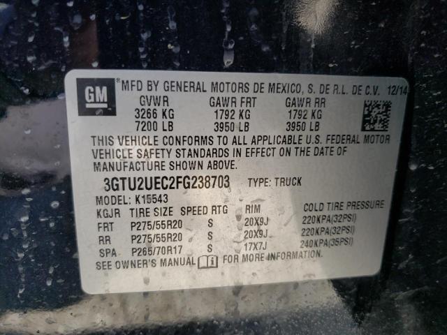 3GTU2UEC2FG238703 GMC Sierra K1500 Sle
