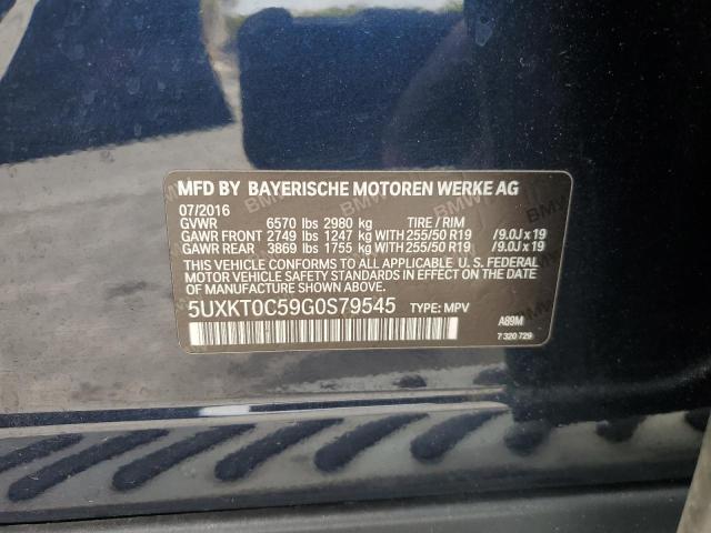 5UXKT0C59G0S79545 BMW X5 Xdr40e