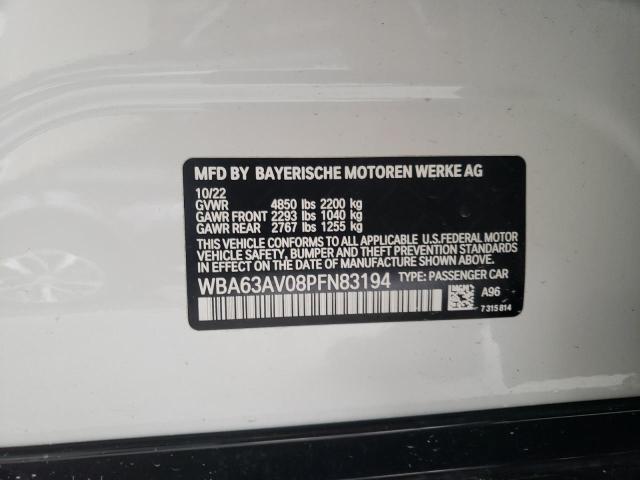 WBA63AV08PFN83194 BMW 430i Gran Coupe