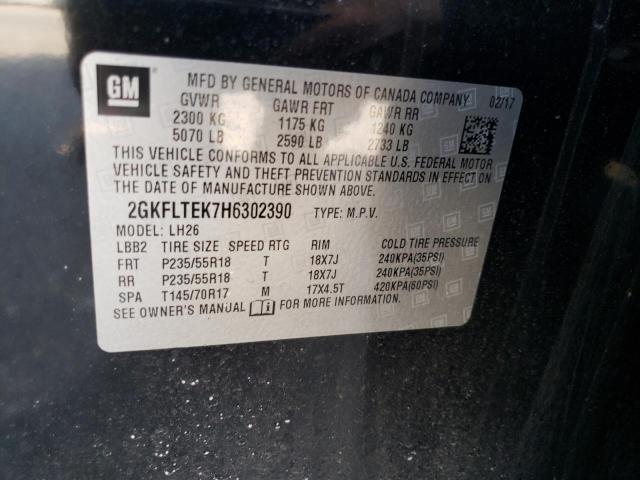 2GKFLTEK7H6302390 GMC Terrain Sle